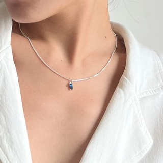 Lapaire l Mini gem silver necklace 🧊