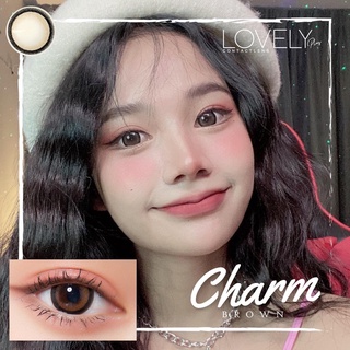 คอนแทคเลนส์ Lovely รุ่น Charm Brown (สีน้ำตาล)