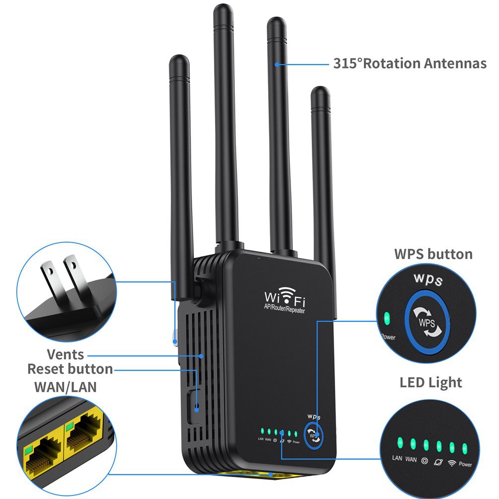 ขยายสัญญาณ Wifi Wireless Range Extender Wifi Repeater For Wireless ...