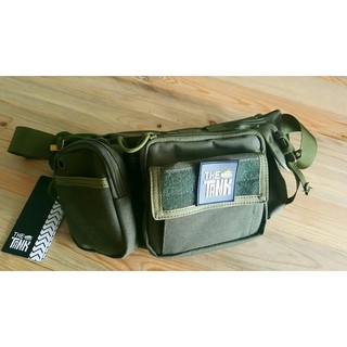 The Tank กระเป๋าคาดเอว Cordura เอนกประสงค์ กระเป๋าคู่ใจ กระเป๋าขาลุย (สีเขียว)