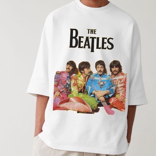 เสื้อยืดคอกลมLasthopethe BEATLES เสื้อยืด ผ้าฝ้าย แขนสั้น โอเวอร์ไซซ์ โอเวอร์ไซซ์ โอเวอร์ไซซ์ โอเวอร์ไซซ์ เสื้อยืด โอเ