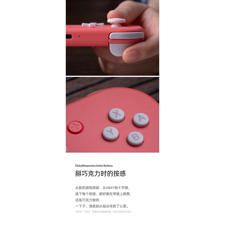8bitdo Lite 2 เกมแพดบลูทูธ แบบพกพา สําหรับ Switch Lite Raspberry Pi Android Windows Vibrating Slim