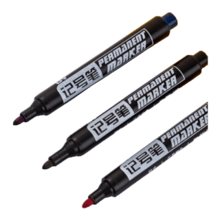 ปากกามาร์คเกอร์ ชนิดถาวร marker pen permanent เคมี เขียนได้หลายพื้นผิว เขียนถุงพลาสติก ไม้ CD กระเบื้อง แห้งเร็ว กันน้ำ