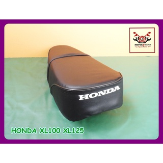 HONDA XL100 XL125 "BLACK" COMPLETE DOUBLE SEAT // เบาะ เบาะมอเตอร์ไซค์ สีดำ ผ้าเรียบ สินค้าคุณภาพดี