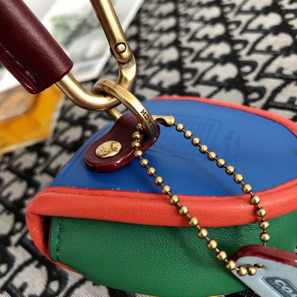กระเป๋าสตางค์ ผ้าแคนวาส ขนาดเล็ก พร้อมช่องใส่บัตร 89409 C4187 4416Charm สําหรับผู้หญิง