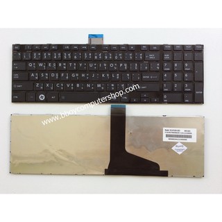 TOSHIBA Keyboard คีย์บอร์ด TOSHIBA SATELLITE C850 C850D C855 C855D L850 L850D L855 L855D L870 P850 S850 S855D ไทย อังกฤษ