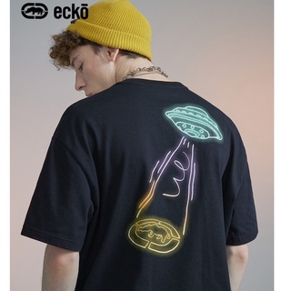 เสื้อยืดแขนสั้น พิมพ์ลายยานอวกาศ ecko rhino แฟชั่นฤดูร้อน สไตล์สตรีทS-5XL