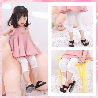 กางเกงเลกกิ้งเด็ก ขา 5 ส่วน กางเกงเลกกิ้งเด็กผู้หญิง อายุ 2-8 ปี ผ้า Cotton ใส่สบาย