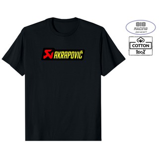 เสื้อยืด RACING เสื้อซิ่ง [COTTON 100%] [AKRAPOVIC]