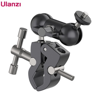 Ulanzi Super Clamp Magic Arm 1/4 3/8 Multi-function Ball Head Clamp สำหรับ Canon Nikon Sony Speedlight Monitor Flash