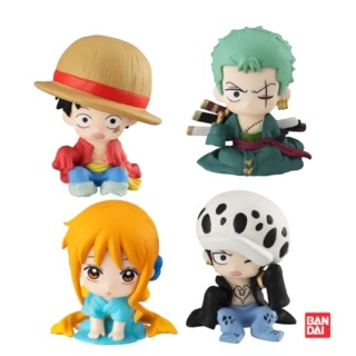 💕พร้อมส่ง กาชาปองวันพีชตัวหด ลูฟี่ โซโล นามิ ลอว์ one piece