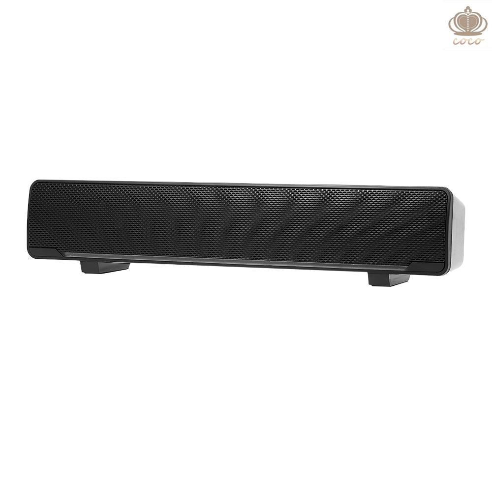 Home Powerful TV Sound Bar USB Speaker Bass Stereo Subwoofer Music Player for PC
