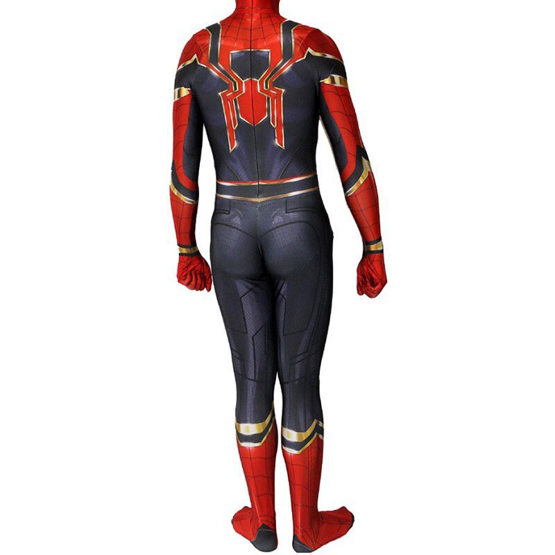 Adult Spider Man Costume Homecoming Cosplay Costume Tom Holland Iron Spider Man Superhero 3d 