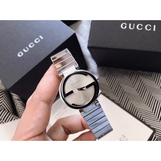 GUCCI Interlocking Small Silver Dial Ladies Watch YA133503