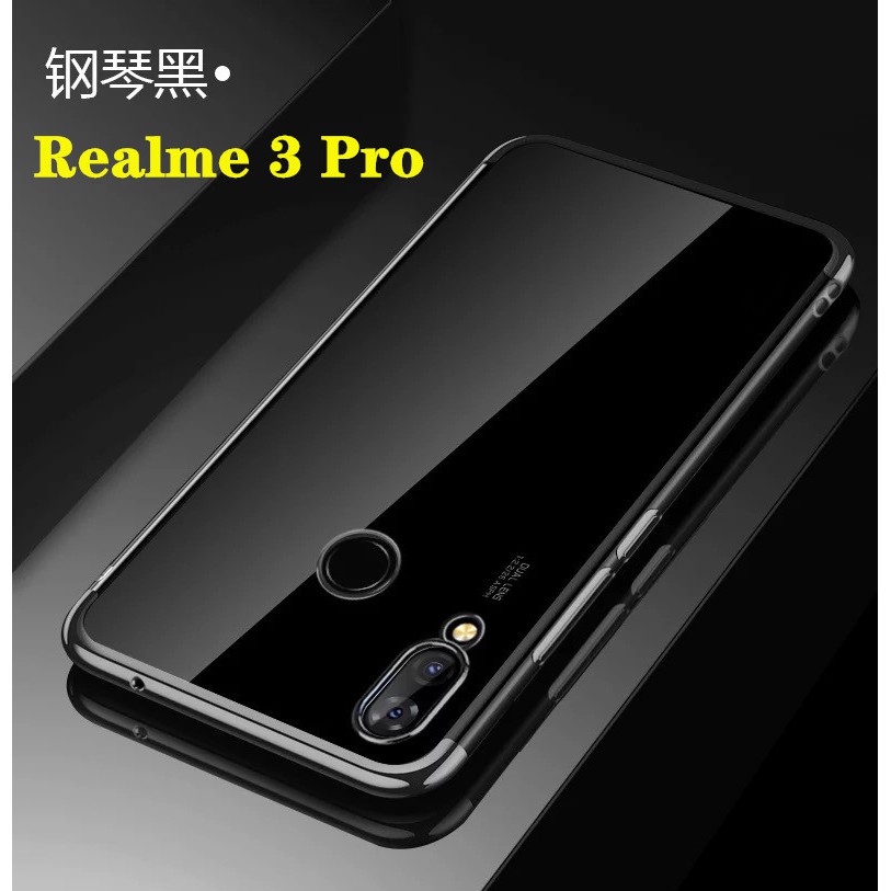Case Realme 3Pro เคสเรียวมี เคสนิ่ม ขอบสีหลังใส เคสกันกระแทก สวยและบาง TPU CASE เคสซีลีโคน พร้อมส่ง Realme3pro
