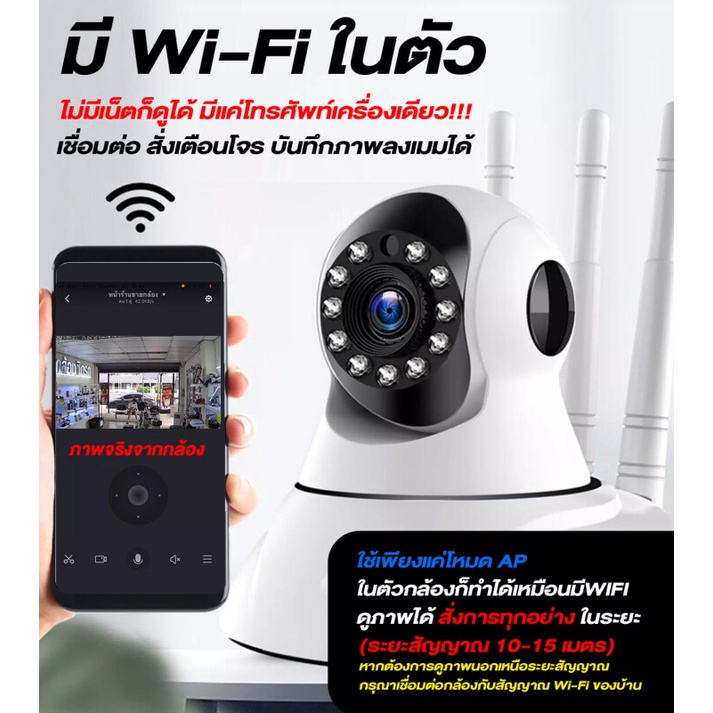 🇹🇭Ekcamกล้องวงจรปิด 2/3ล้านพิกเซล  360 °การควบคุมPTZกล้องวงจรปิดไร้สาย สมาร์ทชัดHDเน็ตwifi APPมือถือควบคุมระยะไกลV380PR0