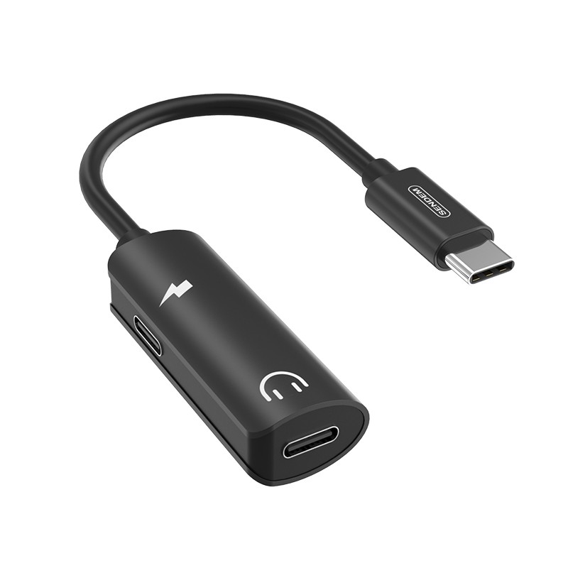 Sendem A06/A10 TYPE-C TO 3.5MM/Jack Adapter Type-C TO Type-C + Type-C สายแปลง หูฟัง ฟังเพลง คุยโทรศัพท์