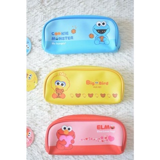 ((พร้อมส่ง)) กระเป๋าดินสอ เซซามี สตรีท Sesame Street จาก Daiso เกาหลี