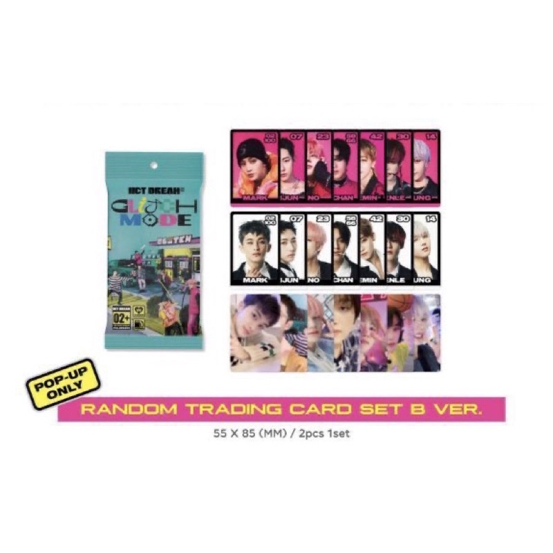 (พร้อมส่ง)random Trading card set B ver (pop-up NCT DREAM)