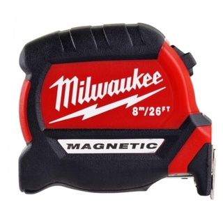 Milwaukee 48-22-0626 ตลับเมตรรุ่น COMPACT MAGNETIC 8 เมตร / 26 ฟุต