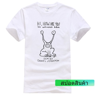 ราคาต่ำสุด!! เสื้อยืด ผ้าฝ้าย พิมพ์ลาย Nirvana Kurt Cobain Daniel Johnston Roll Band Hi How Are You คลาสสิก สําหรับ