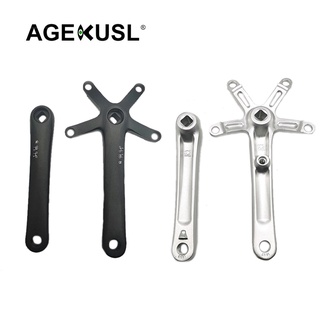 AGEKUSL จักรยาน Cranksets Square Crank Arn BCD 130 มม.4 Claws Cranks สำหรับ Pikes 3Sixty จักรยานพับ