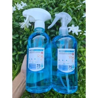 สเปรย์แอลกอฮอล์ 75% 500ml wichy alcohol spray500ml