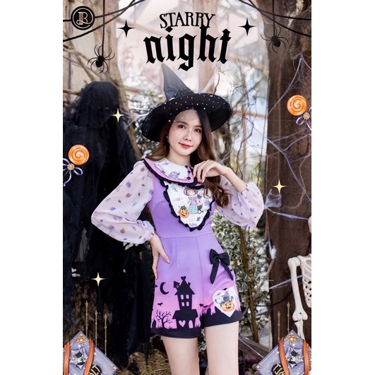 BLT Halloween v2 จั๊มสูทขาสั้น Size M มือ 1 🎃🕸