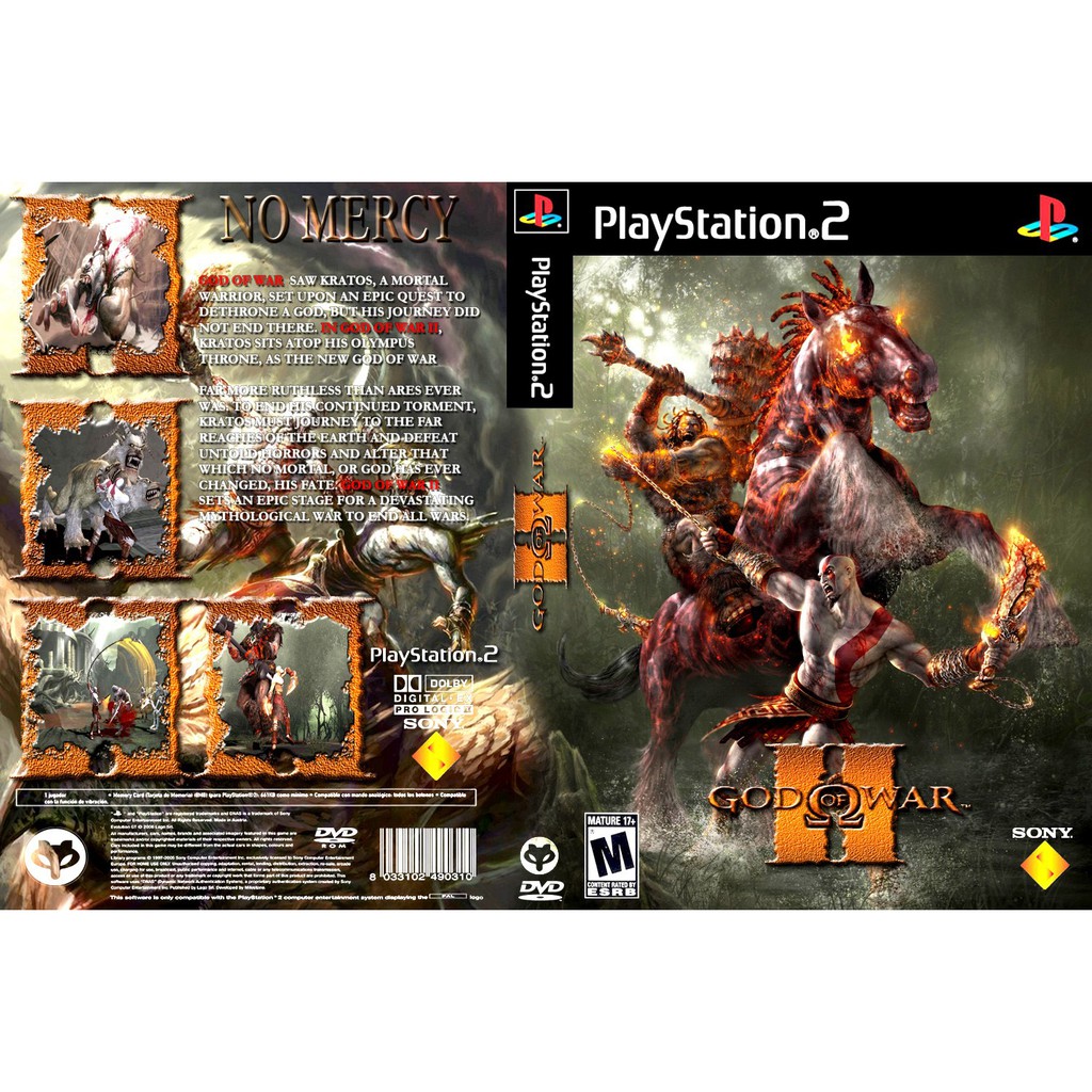 แผ่นเกม PS2 [God of War II (USA)]