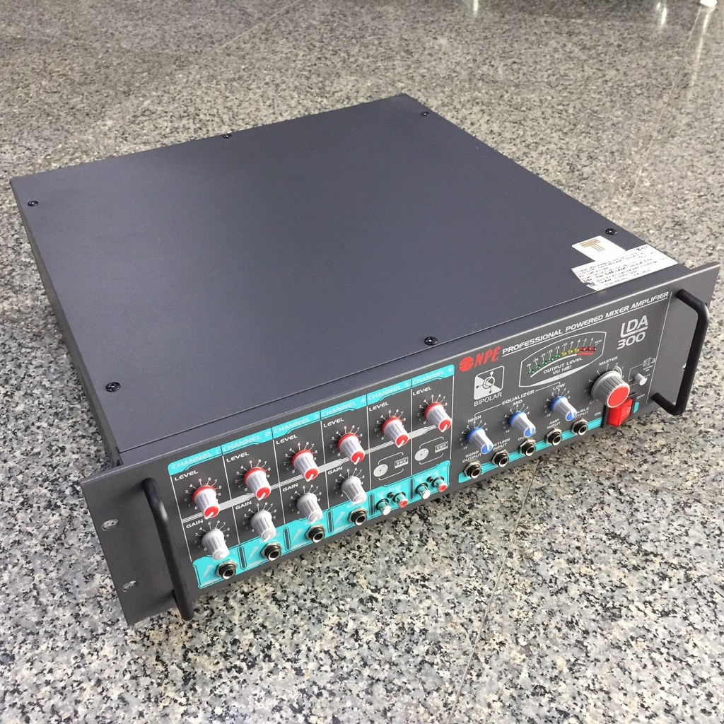 เพาเวอร์มิกเซอร์ เครื่องขยายเสียง และ เครื่องผสมสัญญาณเสียง LDA-300 NPE POWER MIXER LDA300 POWER 300