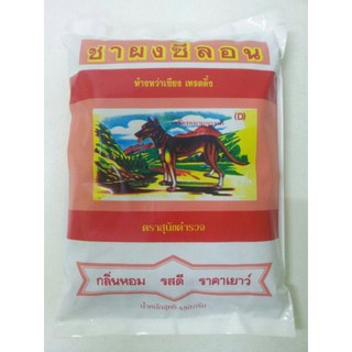 ชาไทย ตราสุนัขตำรวจ ฉลากชมพู ถุง400g