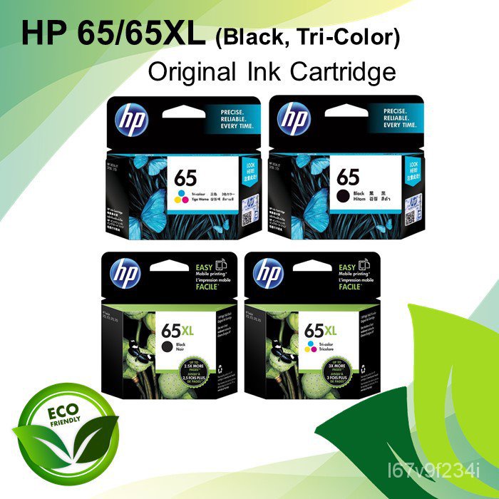 Hp 6565xl Black And Tri Color Original Ink Cartridge Npai Shopee Thailand 