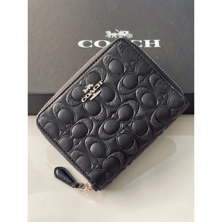 New Coach wallet ใบสั้น หนังปั้มสวยหรู ดูแพง