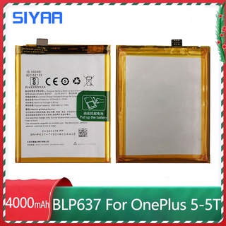 SIYAA Original BLP637 Battery For OnePlus 5-5T One Plus 5 5T High Capacity 4000mAh Replacement Moblie Phone Batteries Ba