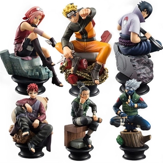 6 Cs Set Naruto Action Figures Dolls Chess Vc Anime Naruto Sasuke Gaara Model Figurines For Decoration Collection Gift T 901