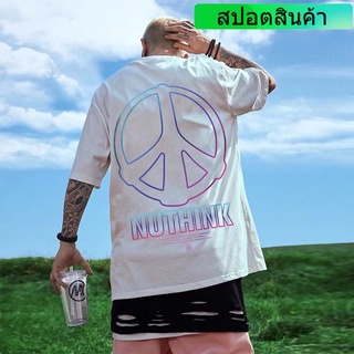 เสื้อยืด แขนสั้น พิมพ์ลายตัวอักษร ทรงหลวม สไตล์ฮิปฮอป ญี่ปุ่น สตรีท ฤดูร้อน ขนาดใหญ่ สําหรับผู้ชาย ผู้หญิง ทุกเพศ