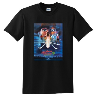 เสื้อยืดผ้าฝ้าย พร้อมส่ง เสื้อยืดแขนสั้น พิมพ์ลาย Nightmare On Elm Street 3 Dream Warriors ขนาดเล็ก กลาง ใหญ่ หลากสี