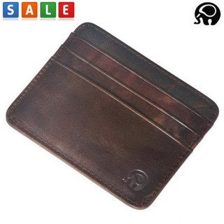 Fin 1 กระเป๋าเงิน กระเป๋าสตางค์ กระเป๋าหนัง Genuine Leather Wallet - Elephant 2437