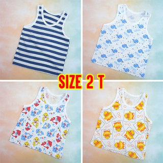 เสื้อกล้ามเด็กไซส์ 2 T สำหรับเด็ก 6 เดือน - 2 ปี​ เลือกลายได้ ผ้านุ่ม