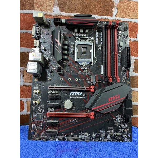 MSI H370 GAMING PLUS มีฝาหลัง ไม่มีกล่อง