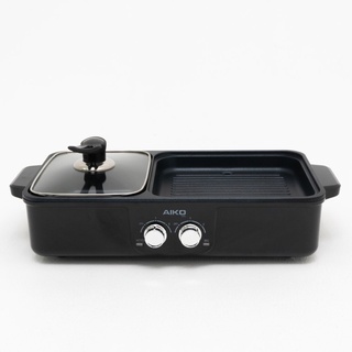 AIKO รุ่น AK-K3322H เตา กระทะปิ้งย่าง 2 in 1 เตาปิ้งย่าง กระทะ ปิ้งย่าง มอก.1641-2552