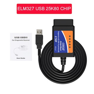 เครื่องสแกนเนอร์ Elm327 USB OBD2 FTDI FT232RL Chip OBD 2 สําหรับ PC EML 327 V1.5 ODB2