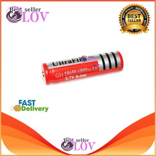 LOV Ultrafire ถ่านชาร์ต รุ่น UltraFire 18650 3.7V 6800 mAh (สีแดง)