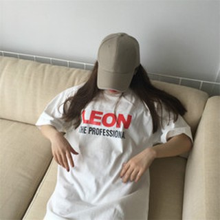 ใส่โค้ดลด 100B พร้อมส่ง "LEON" T-SHIRT เสื้อยืดสกรีนข้อความ