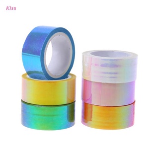 Kiss เทปโฮโลแกรม กลิตเตอร์ 1 ชิ้น สําหรับตกแต่งยิมนาสติก RG