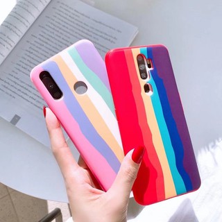 เคส สายรุ้ง กำมะหยี่ vivo Y11 Y12 Y15 Y17 Y20 Y20I Y12S Y30 Y50 Y95 Y1S Y93 Y91I Y91C V19 V15 V15pro V9