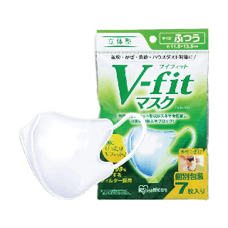 Iris Ohyama หน้ากากอนามัย ไอริส โอยามะ Disposable face mask รุ่น V-fit สีขาว (Size M)