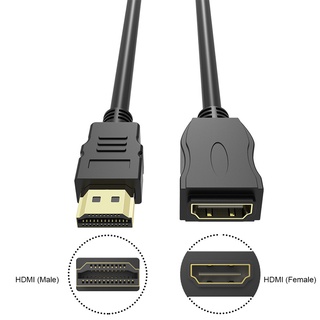 Kya DOONJIEY สายเคเบิลต่อขยาย HDMI ตัวผู้ เป็นตัวเมีย ชุบทอง ขนาด 0.3 0.5 1 1.5 ม.