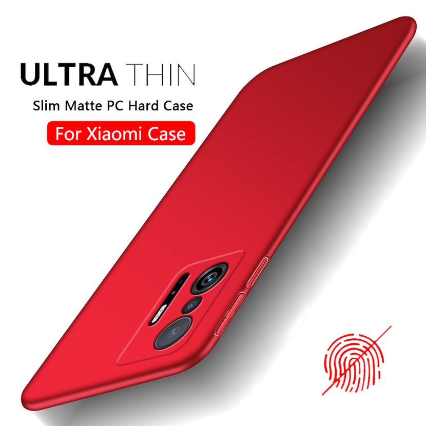 สําหรับ Xiaomi Mi 11T Pro Redmi Note 11 10 Pro 11s 10s 10 Prime เคส บางเฉียบ เคลือบด้าน PC เคสหลังแข็ง