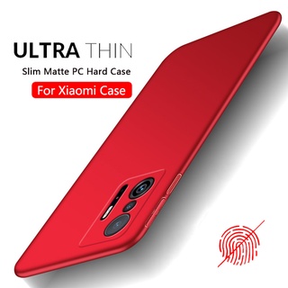 สําหรับ Xiaomi Mi 11T Pro Redmi Note 11 10 Pro 11s 10s 10 Prime เคส บางเฉียบ เคลือบด้าน PC เคสหลังแข็ง